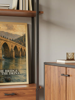 The Bridge on the Drina book watercolour illustration paper finish options – matte satin gloss