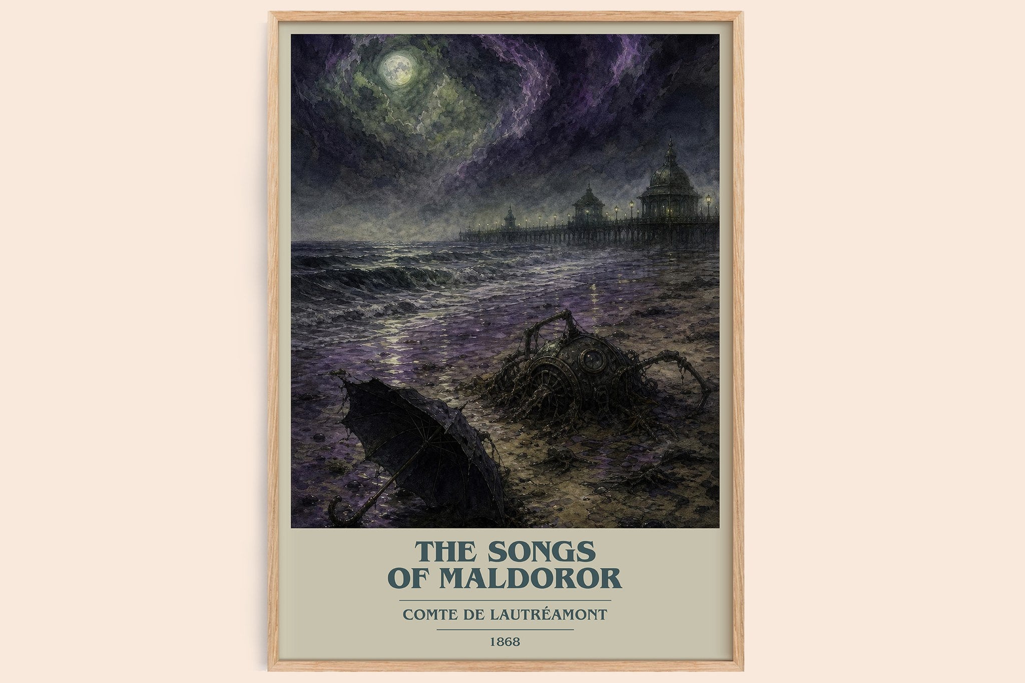 The Songs of Maldoror Book Cover Poster by Comte de Lautréamont