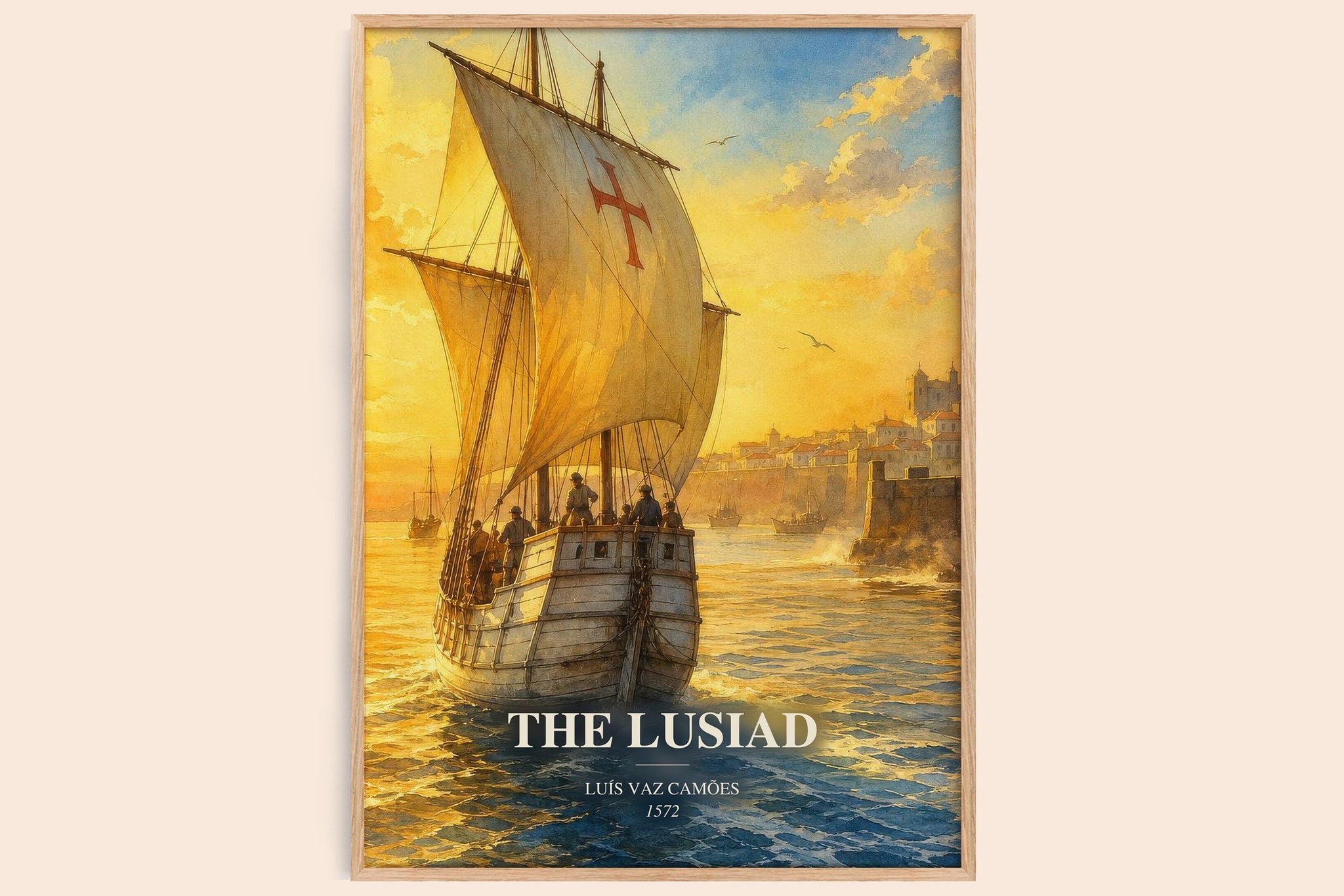 The Lusiad Book Watercolour Illustration by Luís Vaz Camões