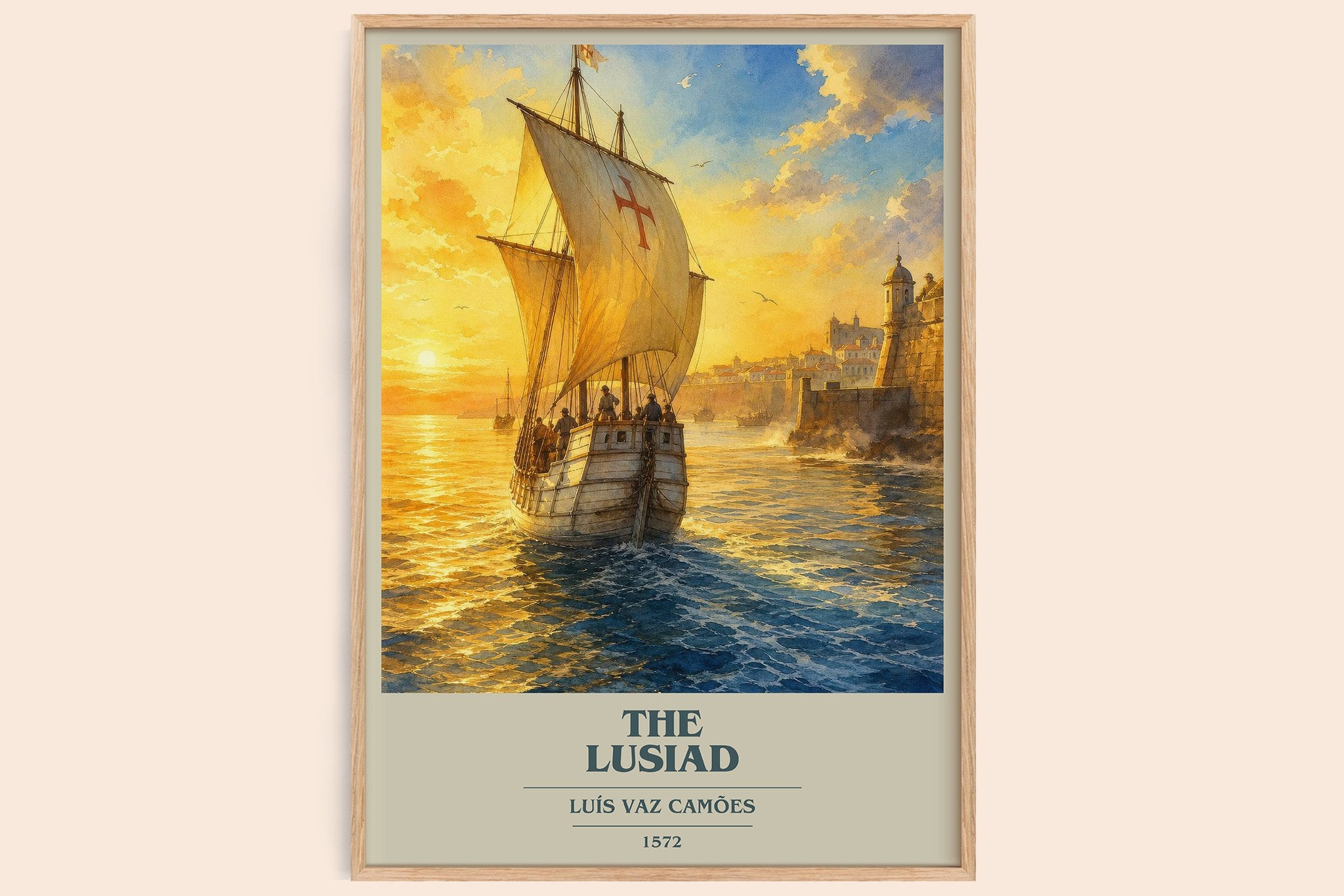 The Lusiad Book Cover Poster by Luís Vaz Camões