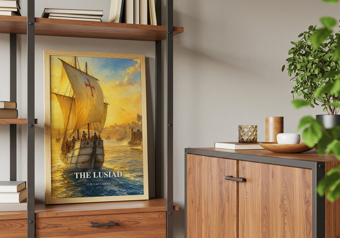 The Lusiad book watercolour illustration paper finish options – matte satin gloss