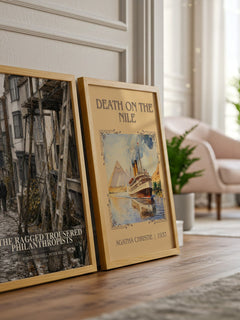 The Ragged Trousered Philanthropists watercolour print framed by window – literary home decor