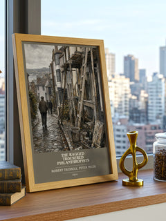 The Ragged Trousered Philanthropists book cover print framed by window – literary home decor