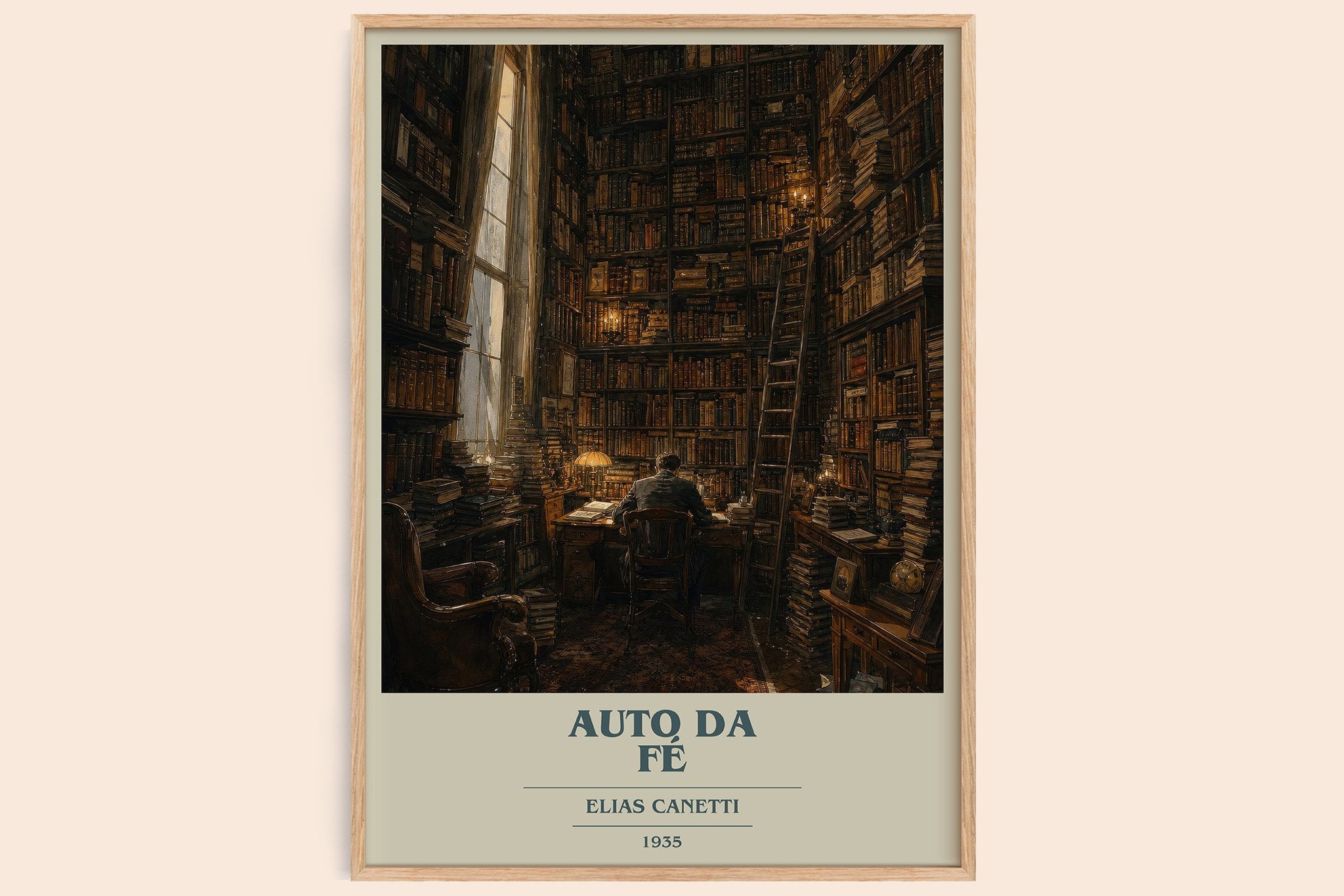 Auto Da Fé Book Cover Poster by Elias Canetti