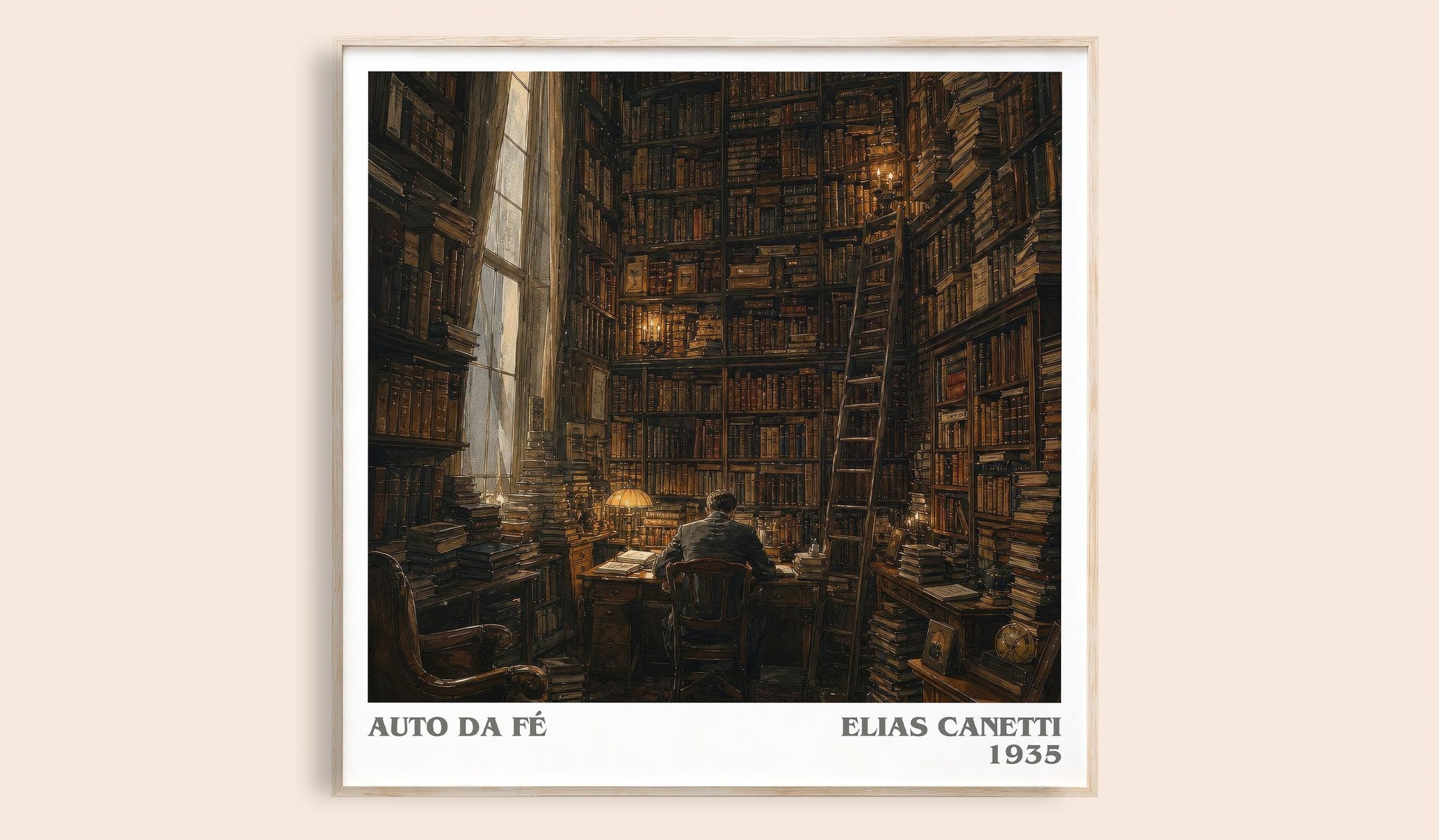 Auto Da Fé Literary Art Print by Elias Canetti
