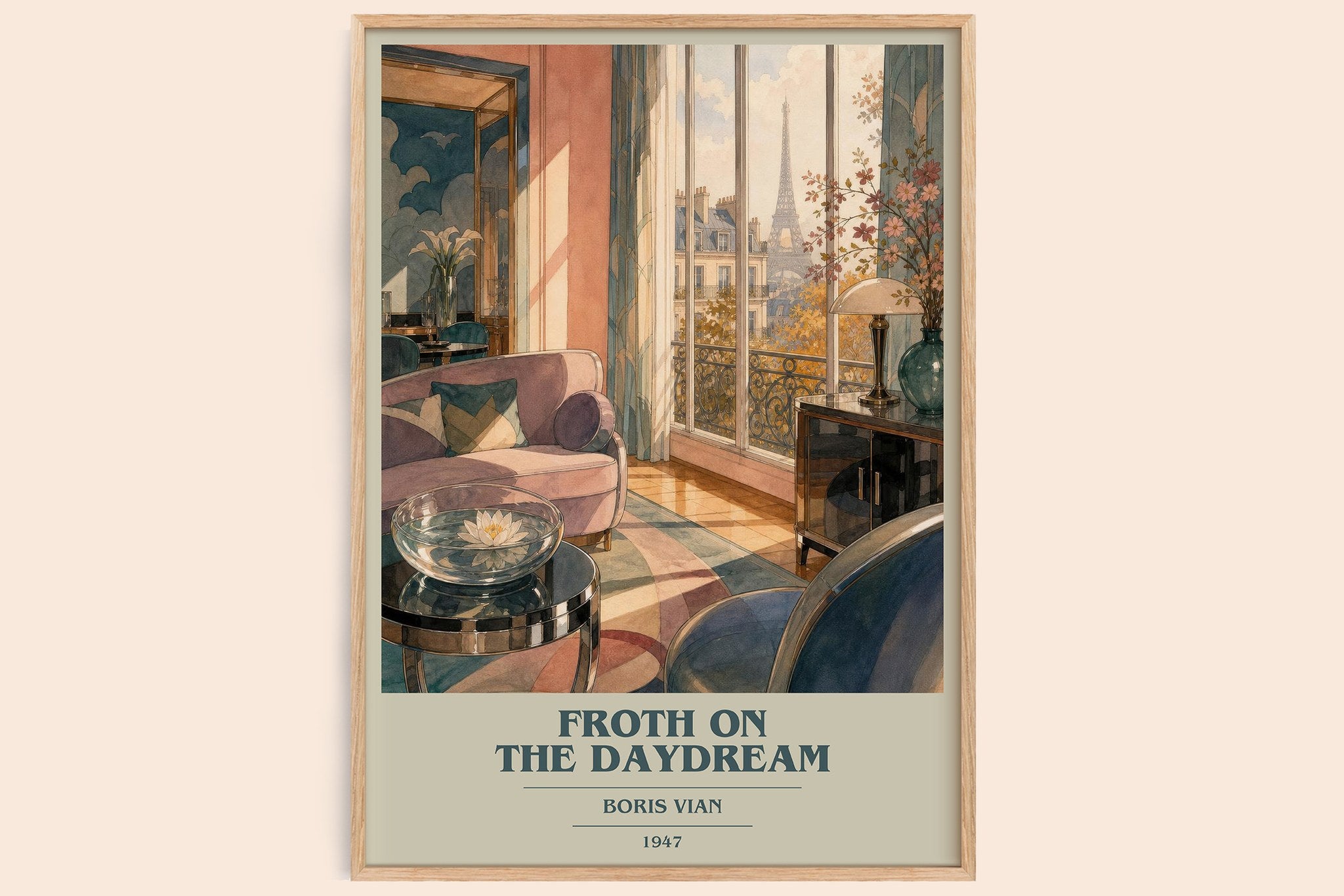 Froth on the daydream Book Cover Poster by Boris Vian