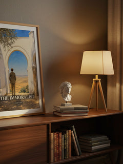 The Immoralist watercolour print on bookshelf – André Gide fan gift