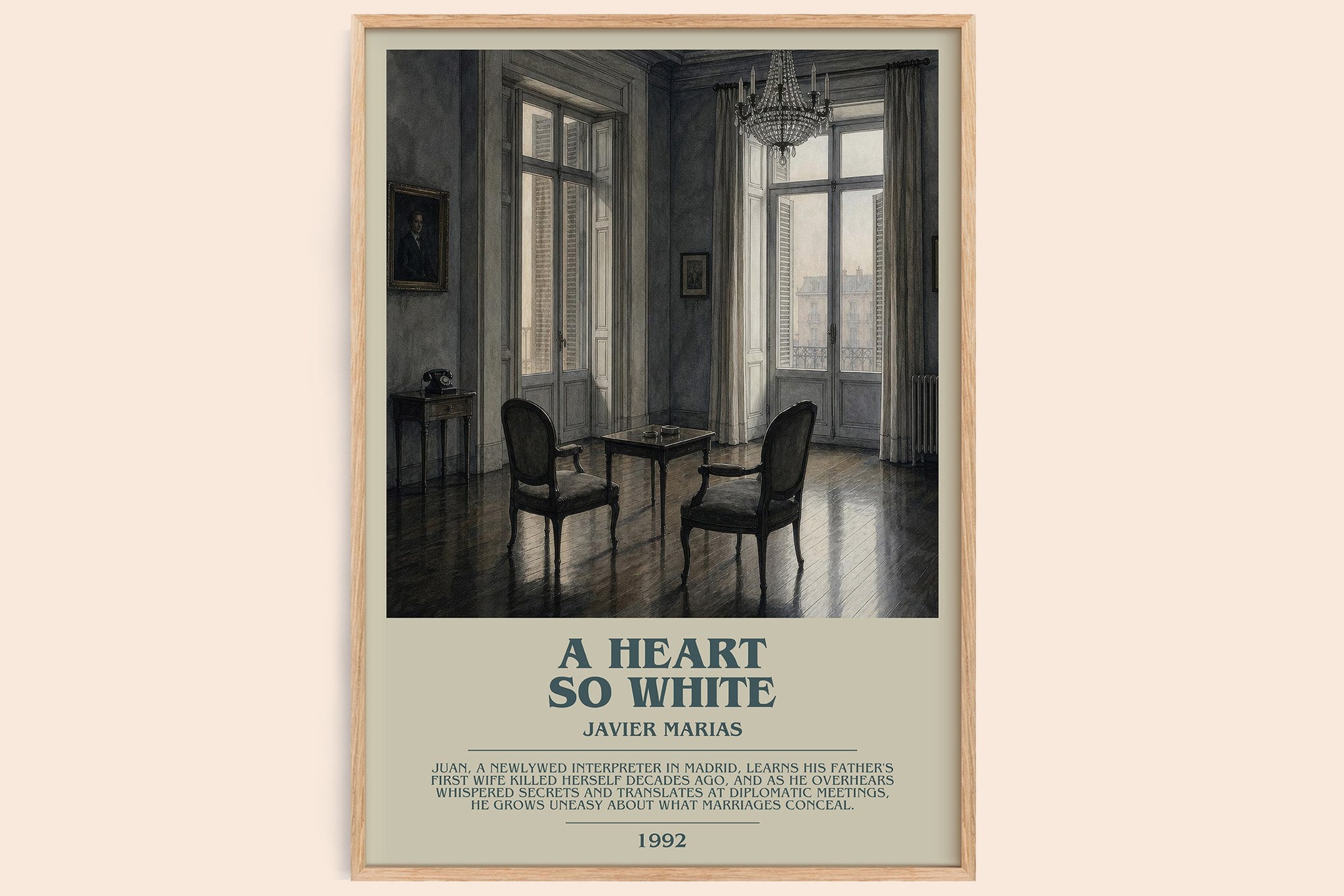 A Heart So White Bookish Wall Art by Javier Marias