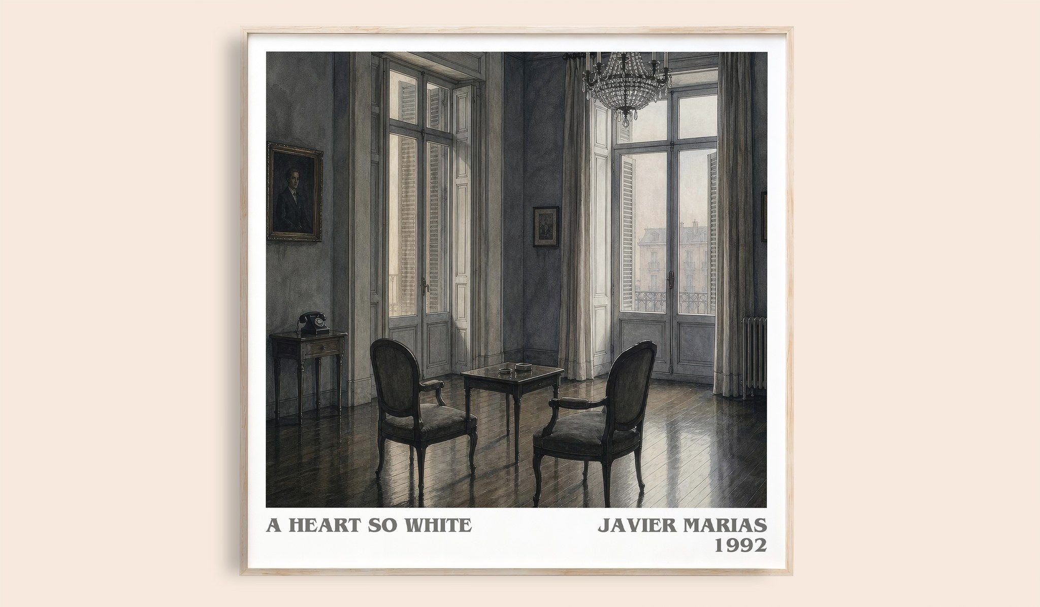 A Heart So White Literary Art Print by Javier Marias