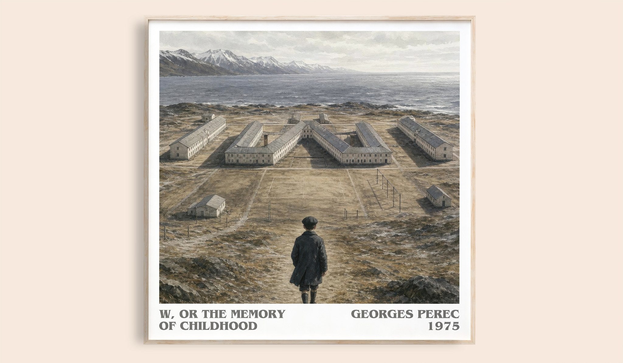 W, or the Memory of Childhood Literary Art Print by Georges Perec