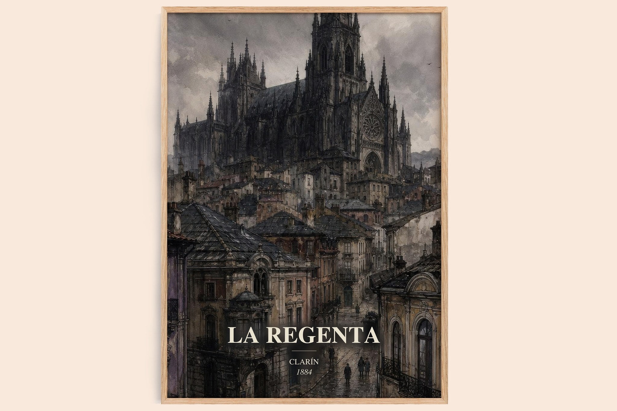 La Regenta Book Watercolour Illustration by Clarín