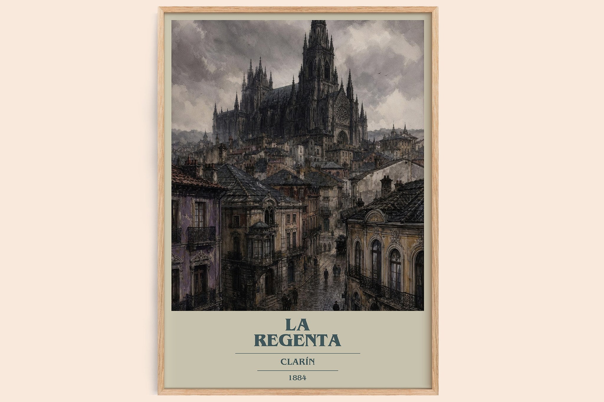 La Regenta Book Cover Poster by Clarín