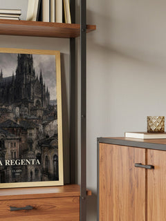 La Regenta book watercolour illustration paper finish options – matte satin gloss