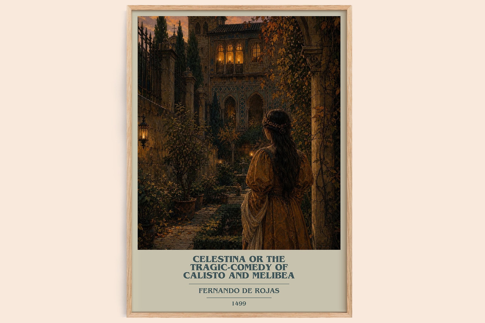 Celestina Or The Tragic-Comedy Of Calisto And Melibea Book Cover Poster by Fernando de Rojas
