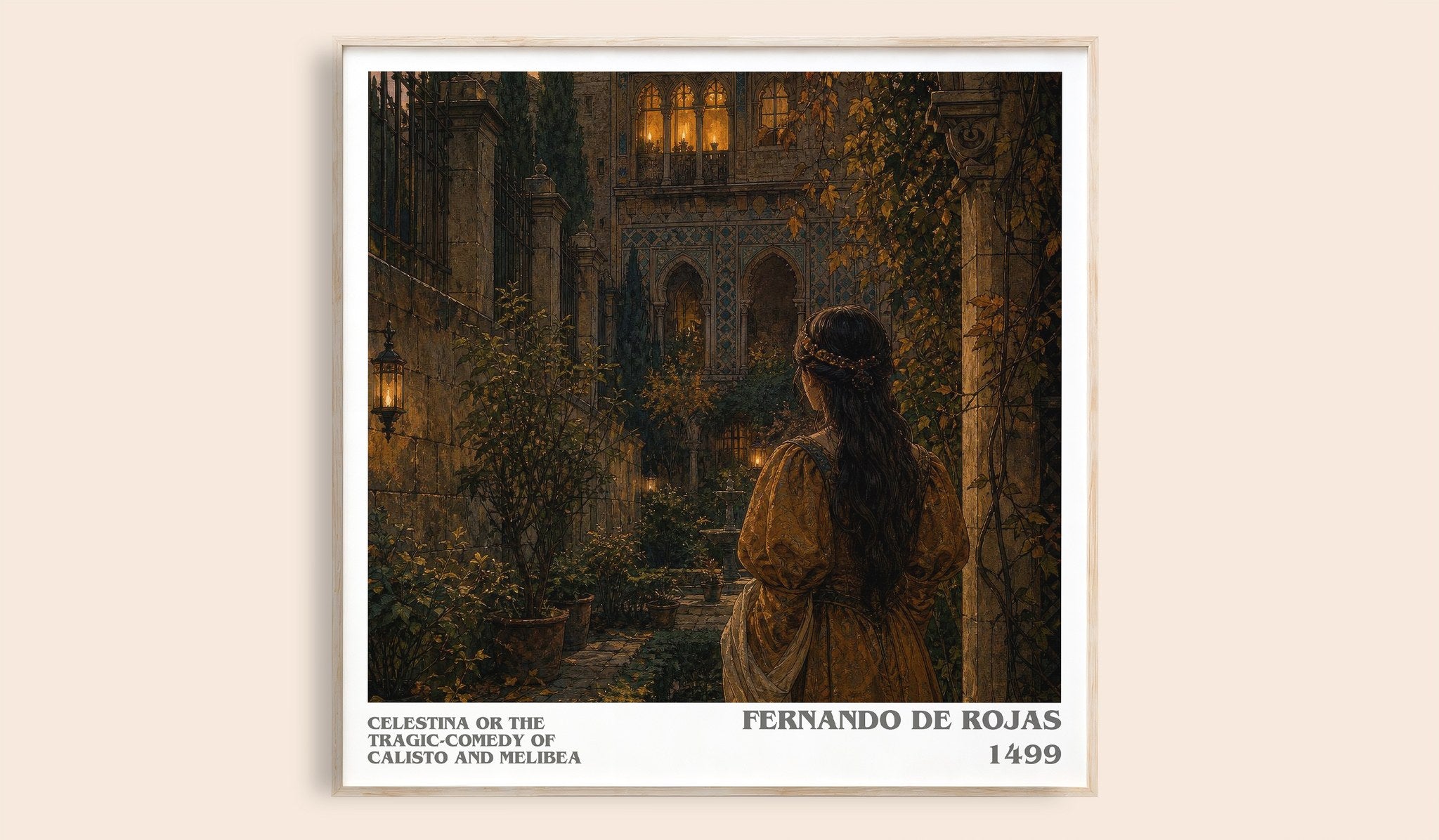 Celestina Or The Tragic-Comedy Of Calisto And Melibea Literary Art Print by Fernando de Rojas