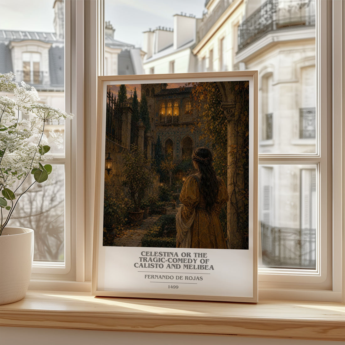 Celestina Or The Tragic-Comedy Of Calisto And Melibea book cover poster colour and style options – Fernando de Rojas book art
