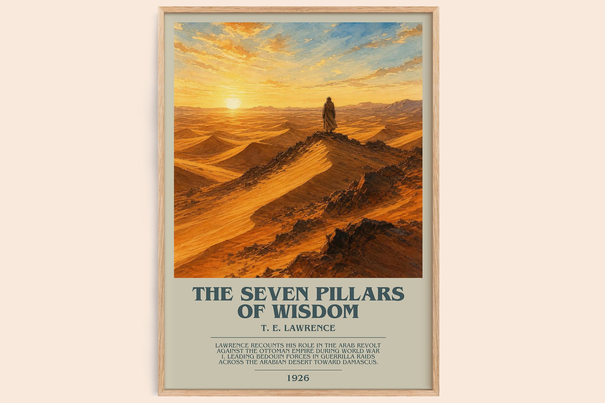 The Seven Pillars of Wisdom Bookish Wall Art by T. E. Lawrence