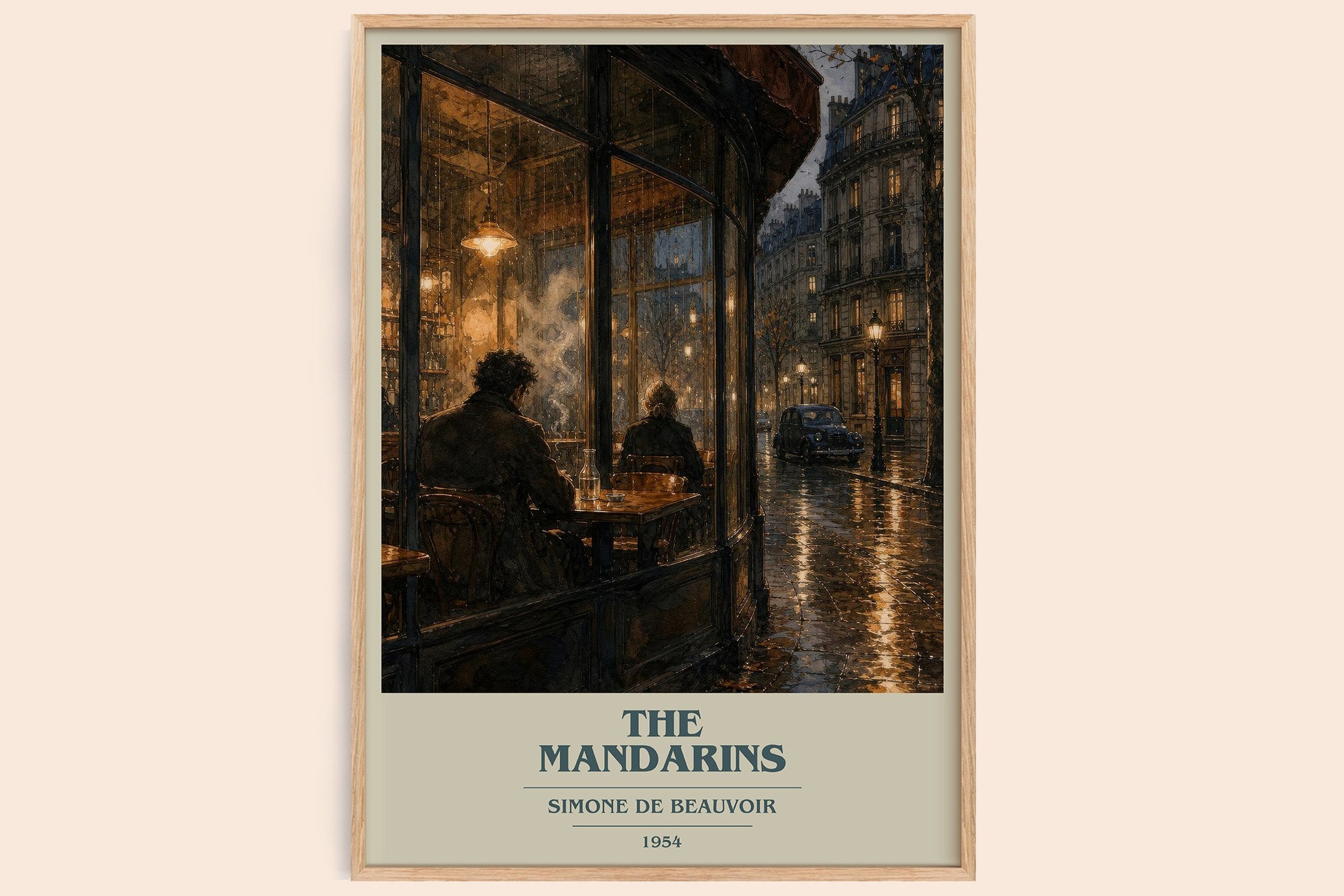 The Mandarins Book Cover Poster by Simone de Beauvoir