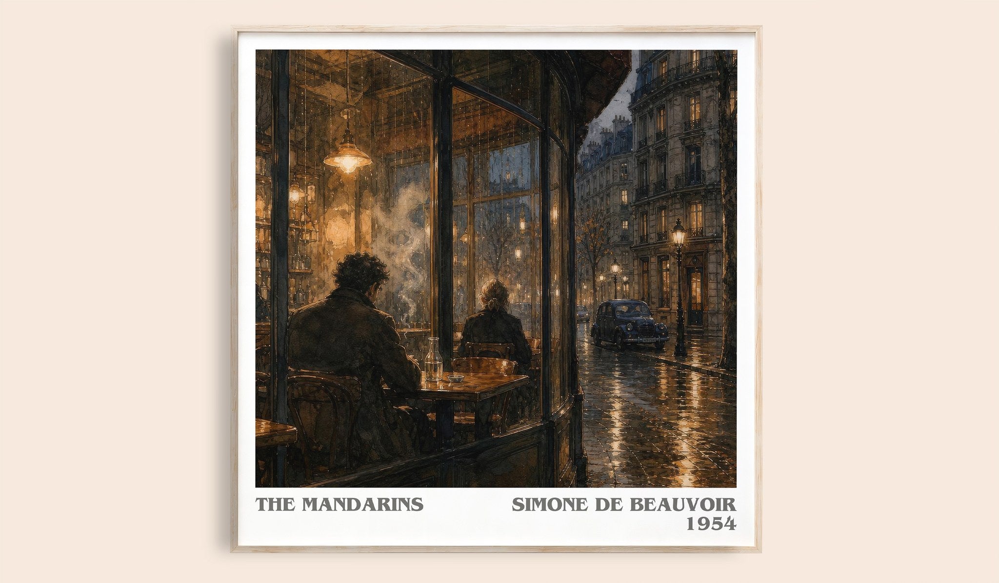 The Mandarins Literary Art Print by Simone de Beauvoir
