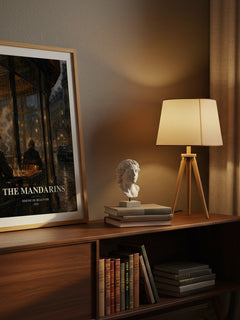 The Mandarins watercolour print on bookshelf – Simone de Beauvoir fan gift
