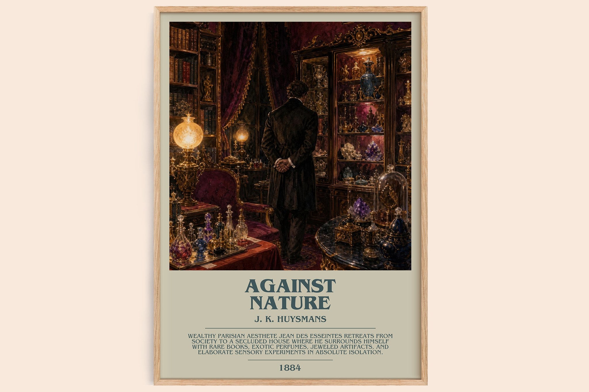 Against Nature Bookish Wall Art by J. K. Huysmans