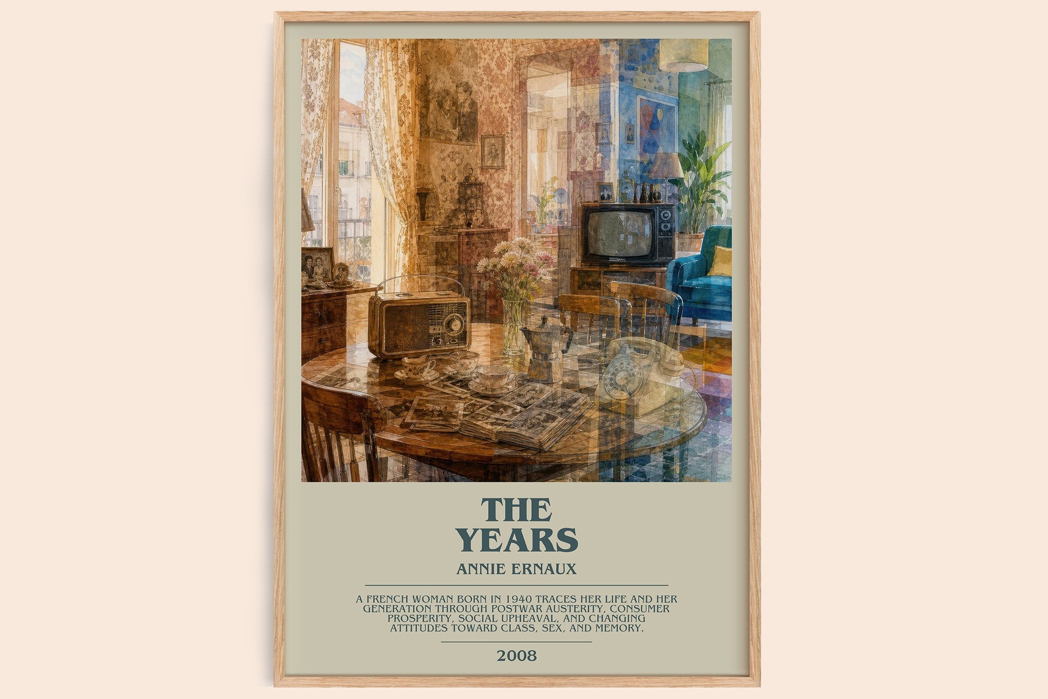 The Years Bookish Wall Art by Annie Ernaux