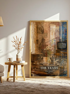 The Years watercolour print in frame leaning in hallway – memoir wall art