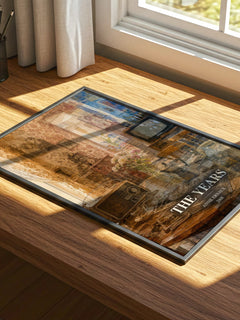 The Years watercolour book poster framed on wall – memoir wall art