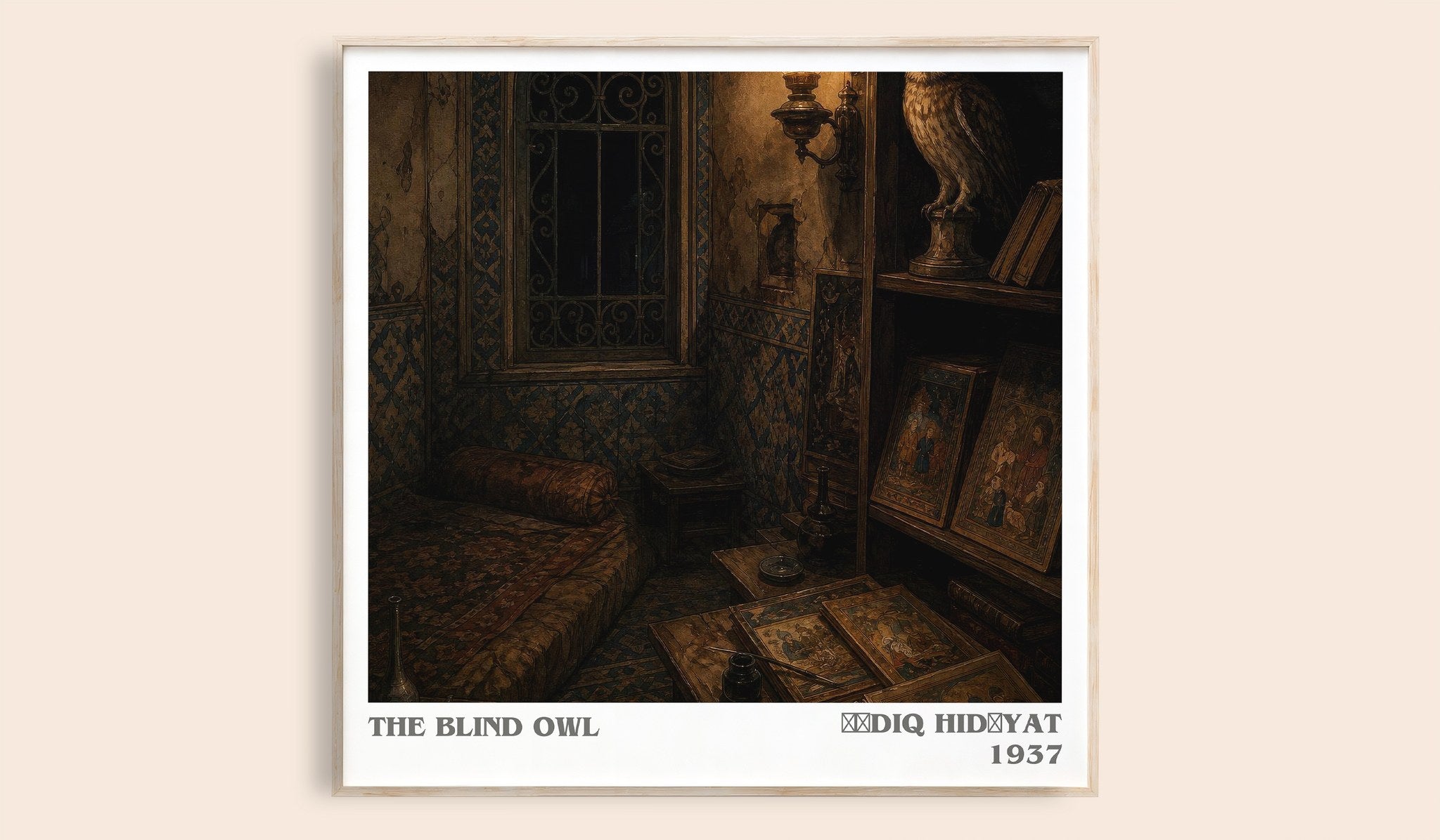 The Blind Owl Literary Art Print by Ṣādiq Hidāyat