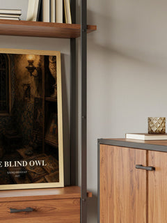 The Blind Owl book watercolour illustration paper finish options – matte satin gloss