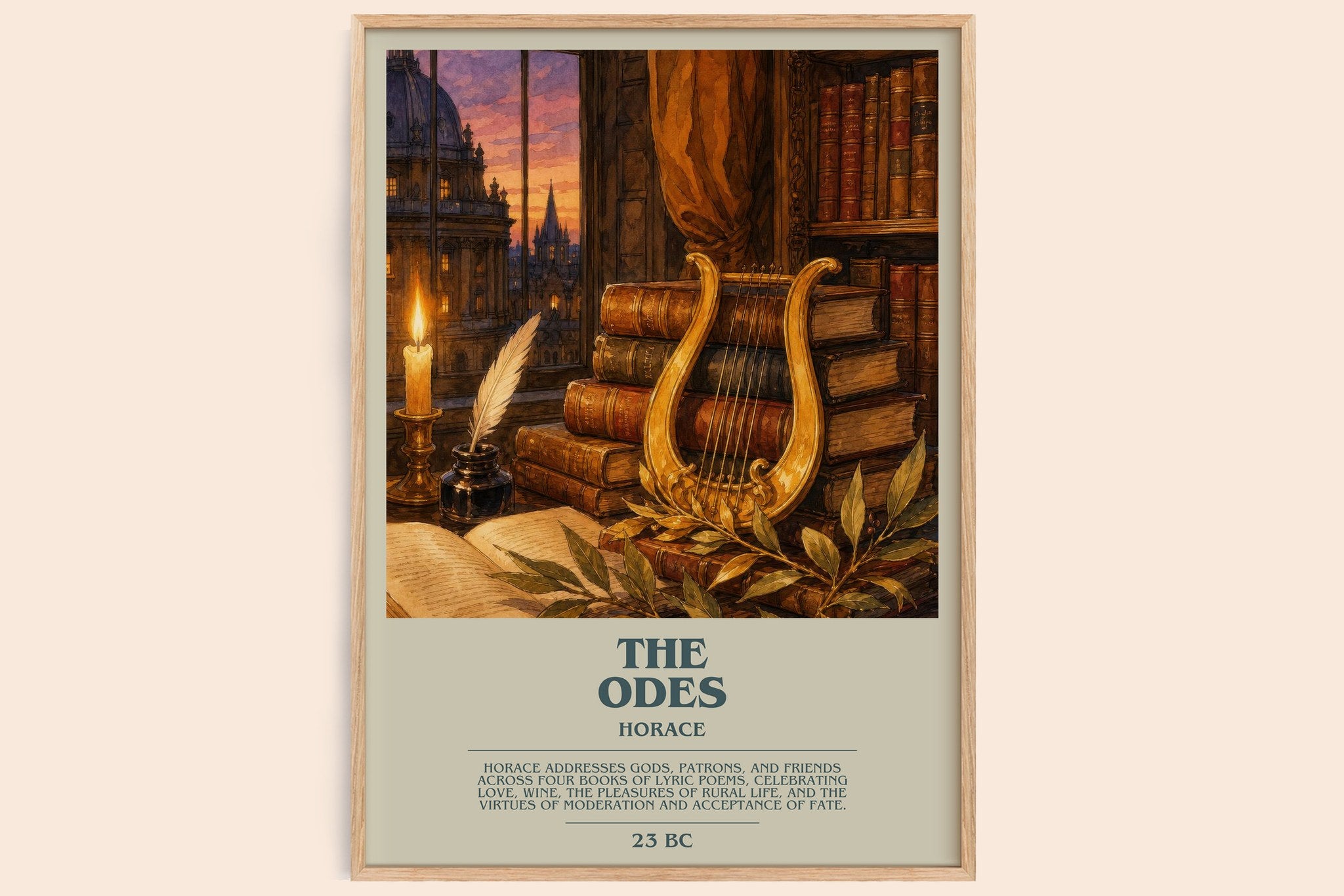 The Odes Bookish Wall Art by Horace