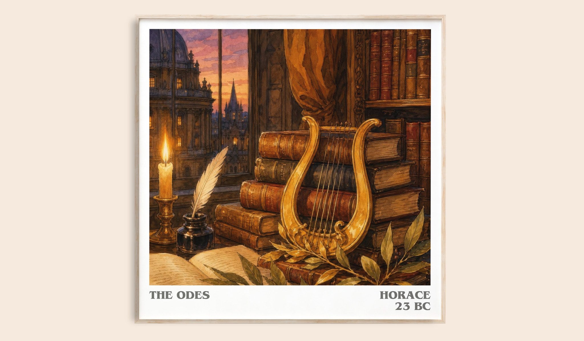 The Odes Literary Art Print by Horace
