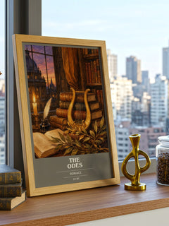 The Odes book cover poster colour and style options – Horace book art