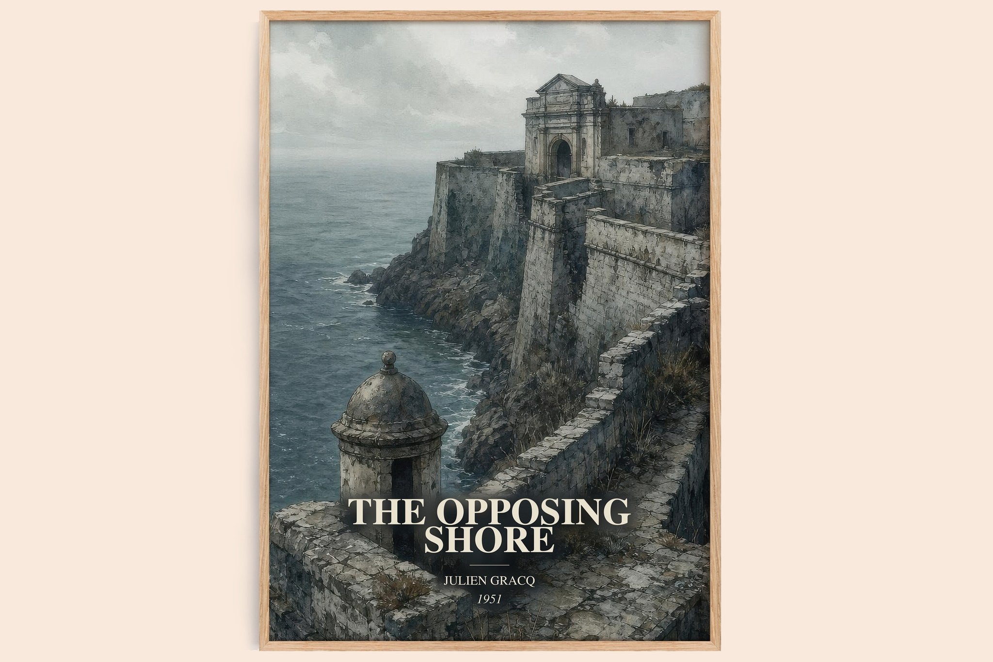 The Opposing Shore Book Watercolour Illustration by Julien Gracq
