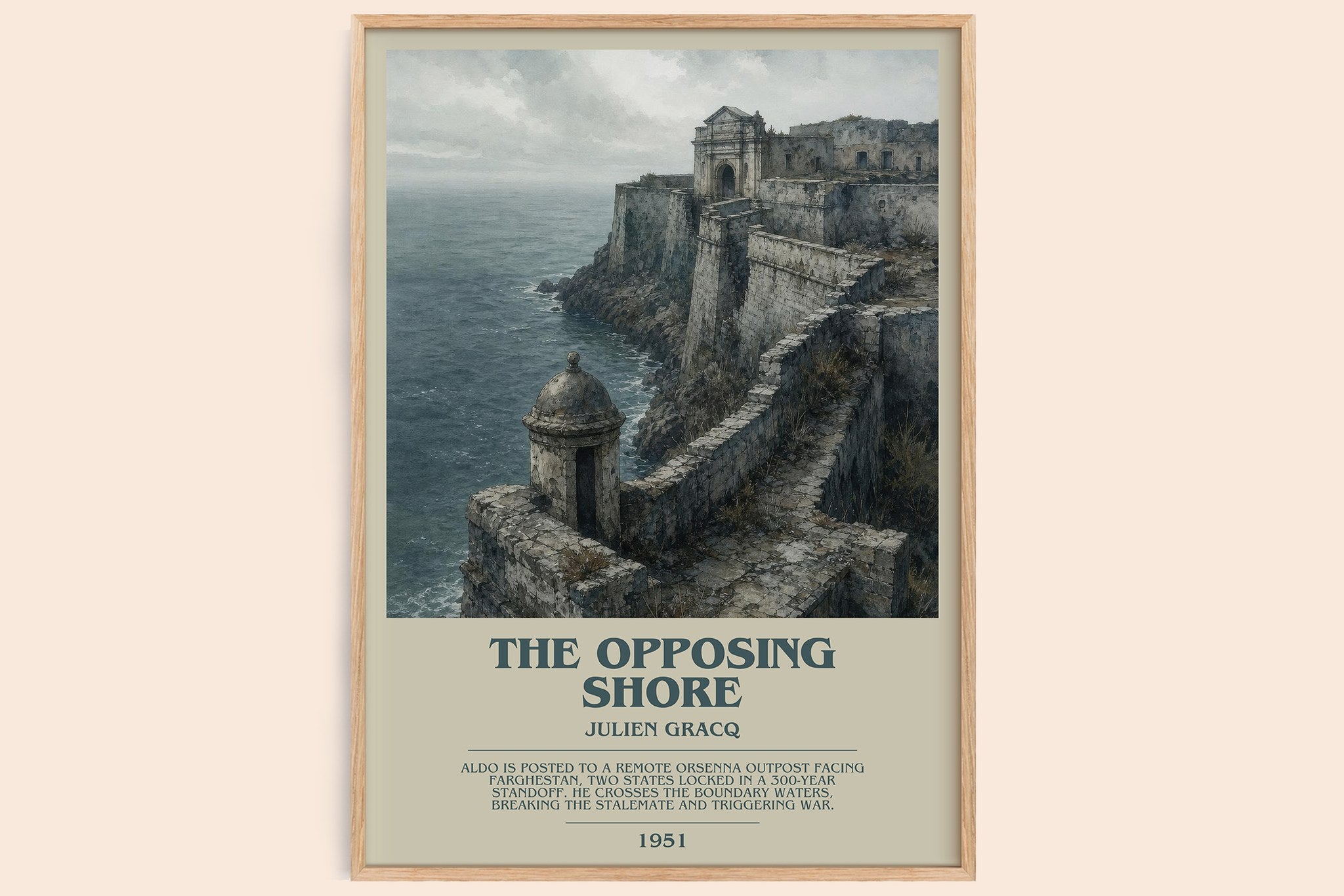 The Opposing Shore Bookish Wall Art by Julien Gracq