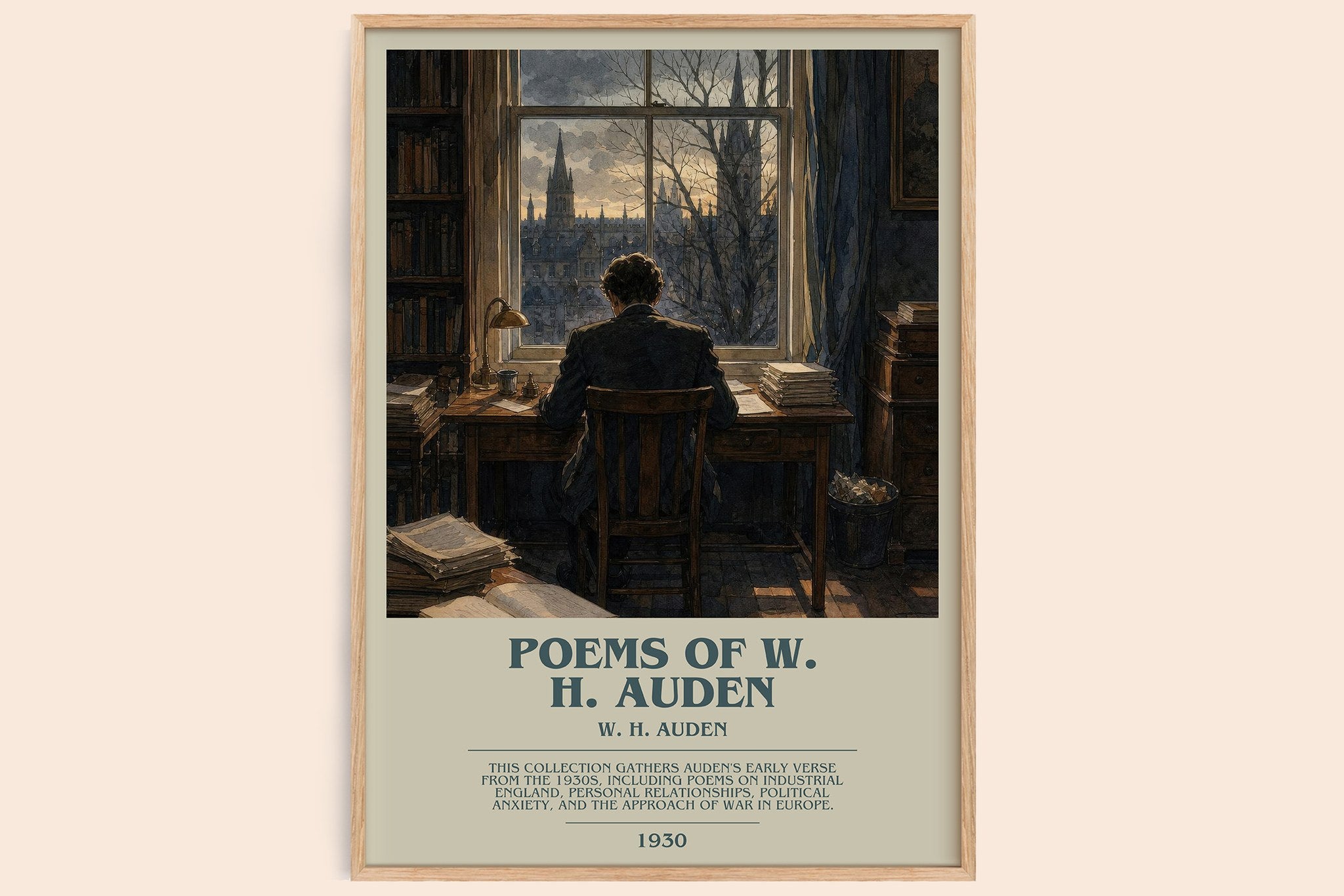 Poems of W. H. Auden Bookish Wall Art by W. H. Auden