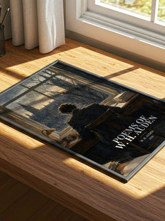 Poems of W. H. Auden watercolour book poster framed on wall – poetry wall art
