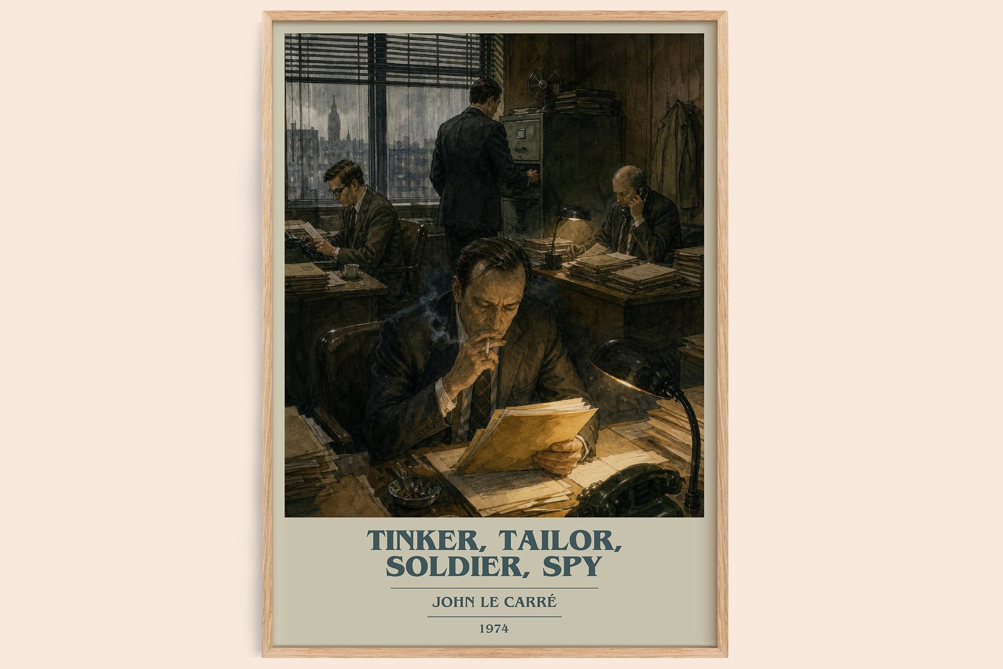 Tinker, Tailor, Soldier, Spy Book Cover Poster by John le Carré