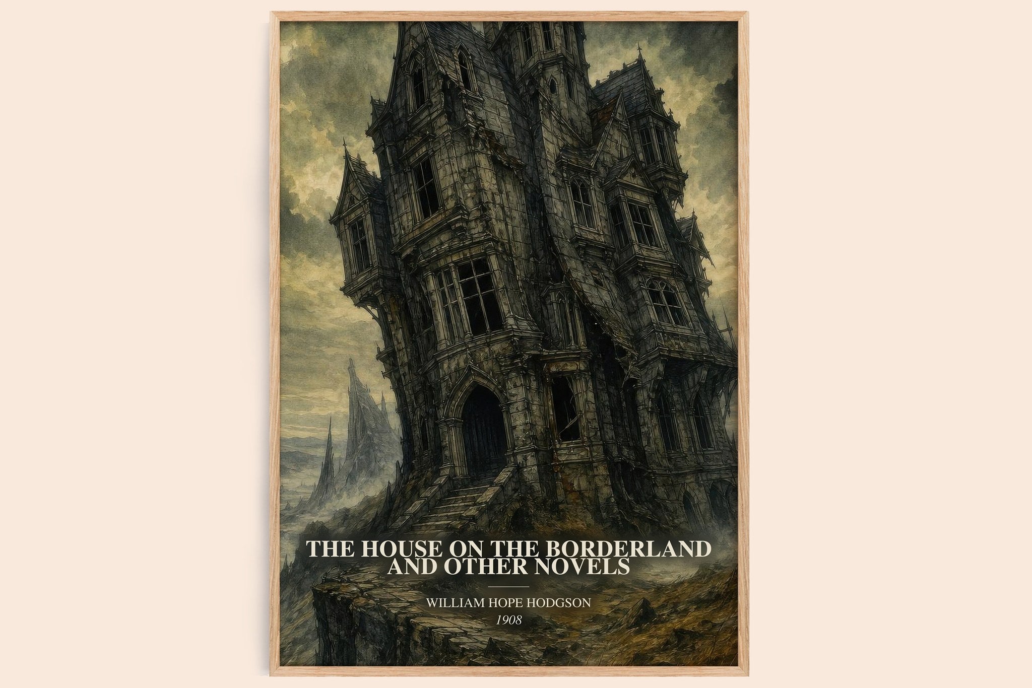 The House On The Borderland And Other Novels Book Watercolour Illustration by William Hope Hodgson