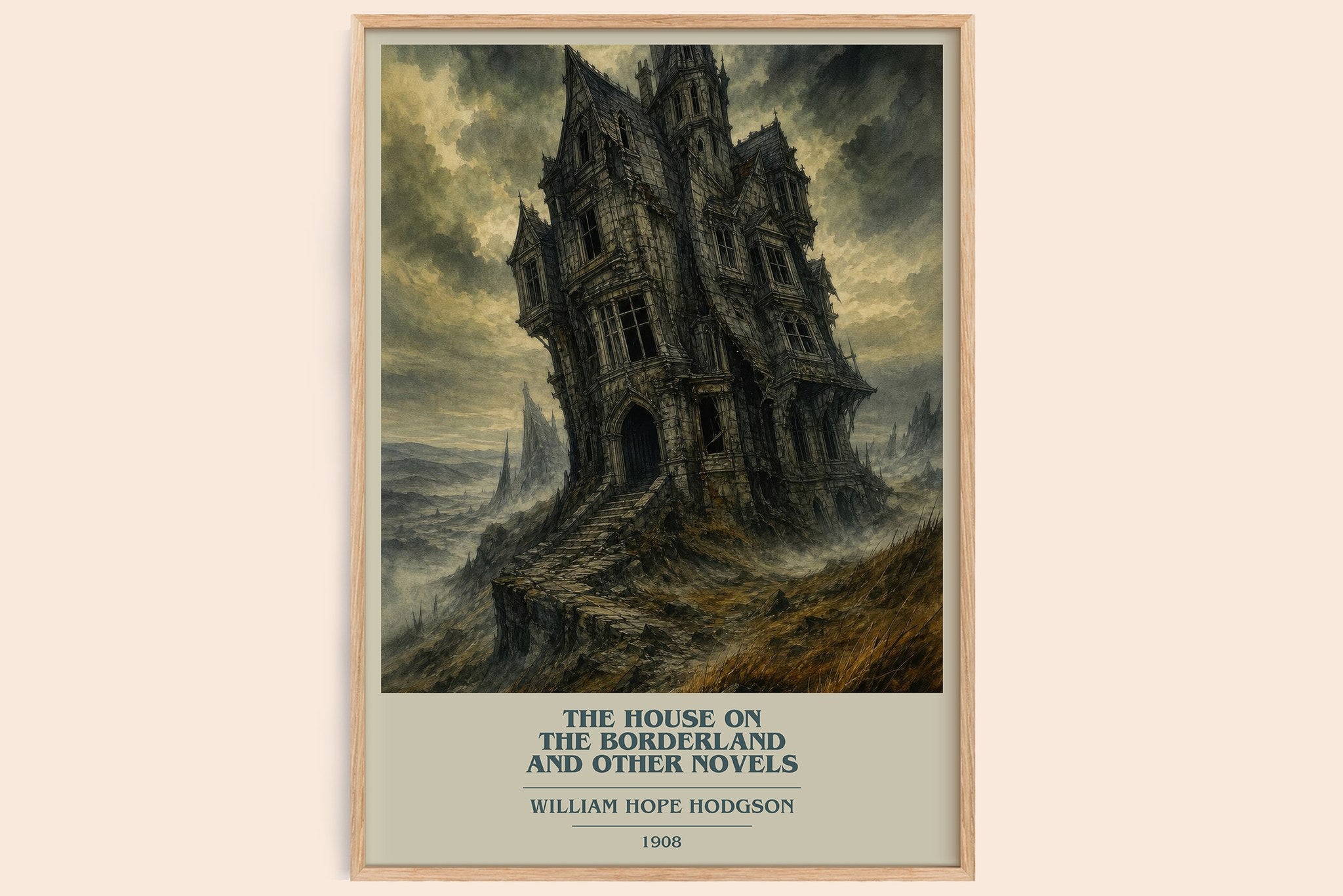 House On The Borderland And Other Novels Book Cover Poster by William Hope Hodgson