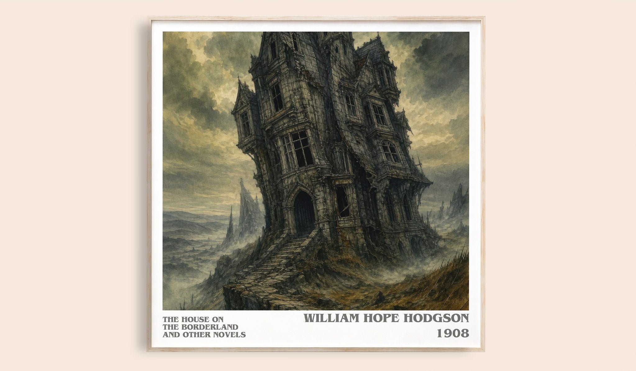 House On The Borderland And Other Novels Literary Art Print by William Hope Hodgson