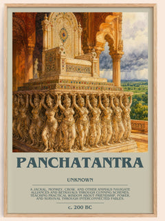 Panchatantra bookish book poster by Unknown – framed literary art print