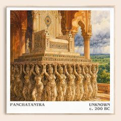 Panchatantra literary book poster by Unknown – framed literary art print