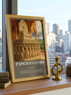 Panchatantra bookish poster colour and style options – Unknown book art