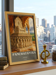 Panchatantra book cover poster colour and style options – Unknown book art