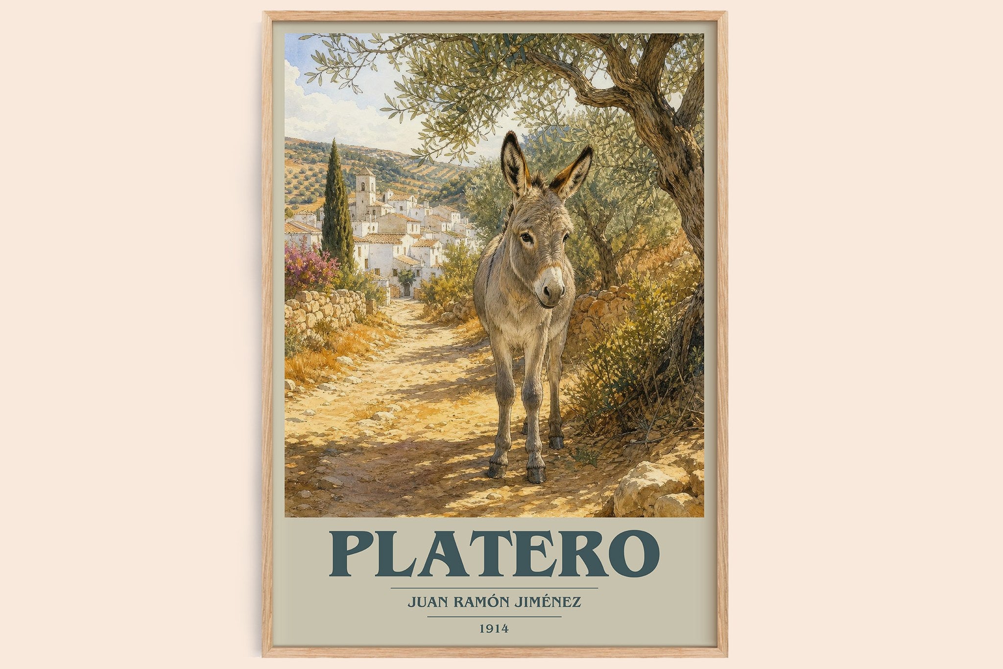 Platero Book Cover Poster by Juan Ramón Jiménez