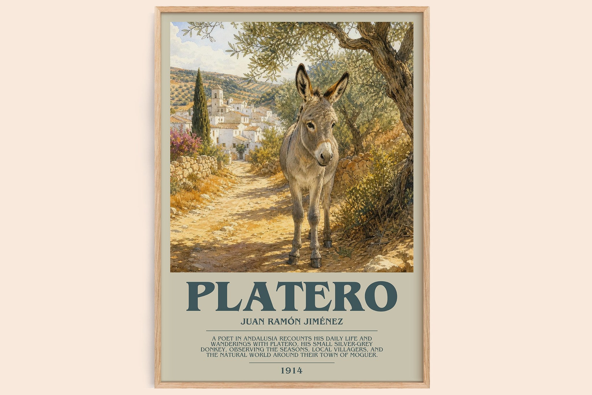 Platero Bookish Wall Art by Juan Ramón Jiménez