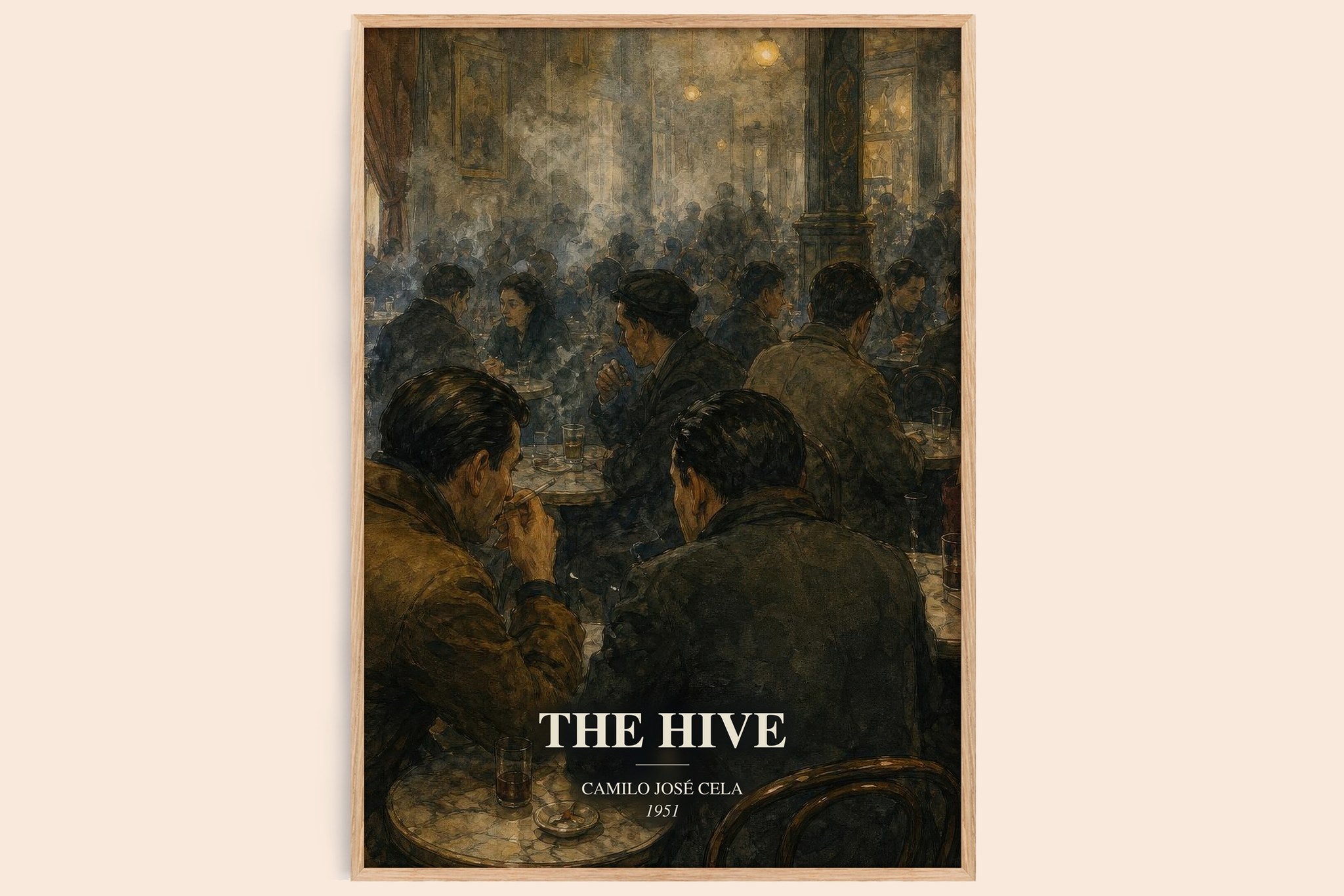 The Hive Book Watercolour Illustration by Camilo José Cela