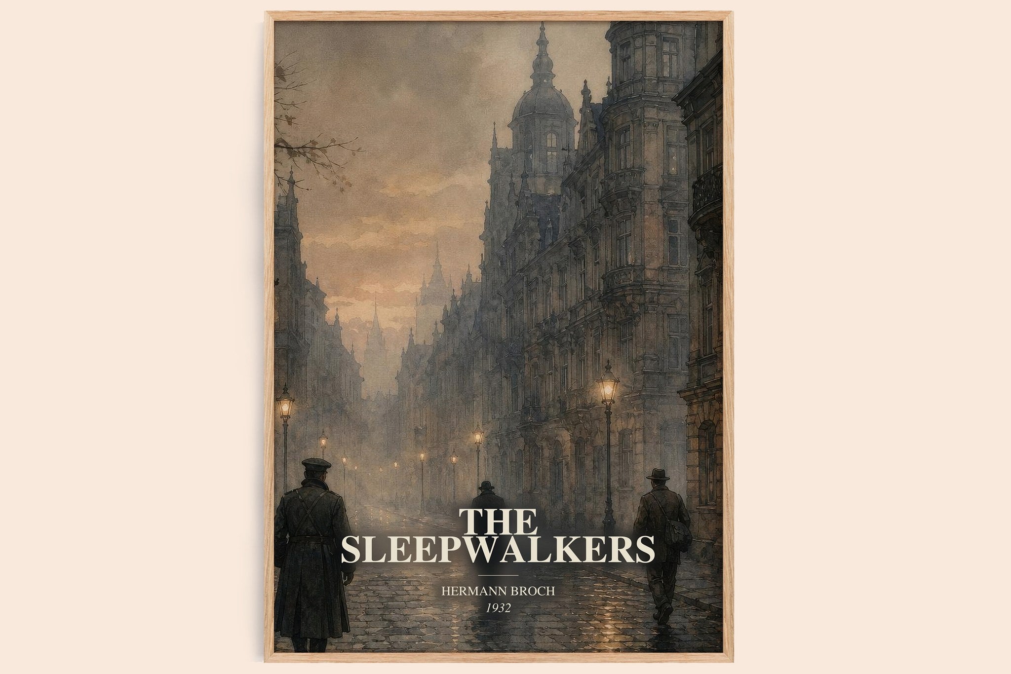 The Sleepwalkers Book Watercolour Illustration by Hermann Broch