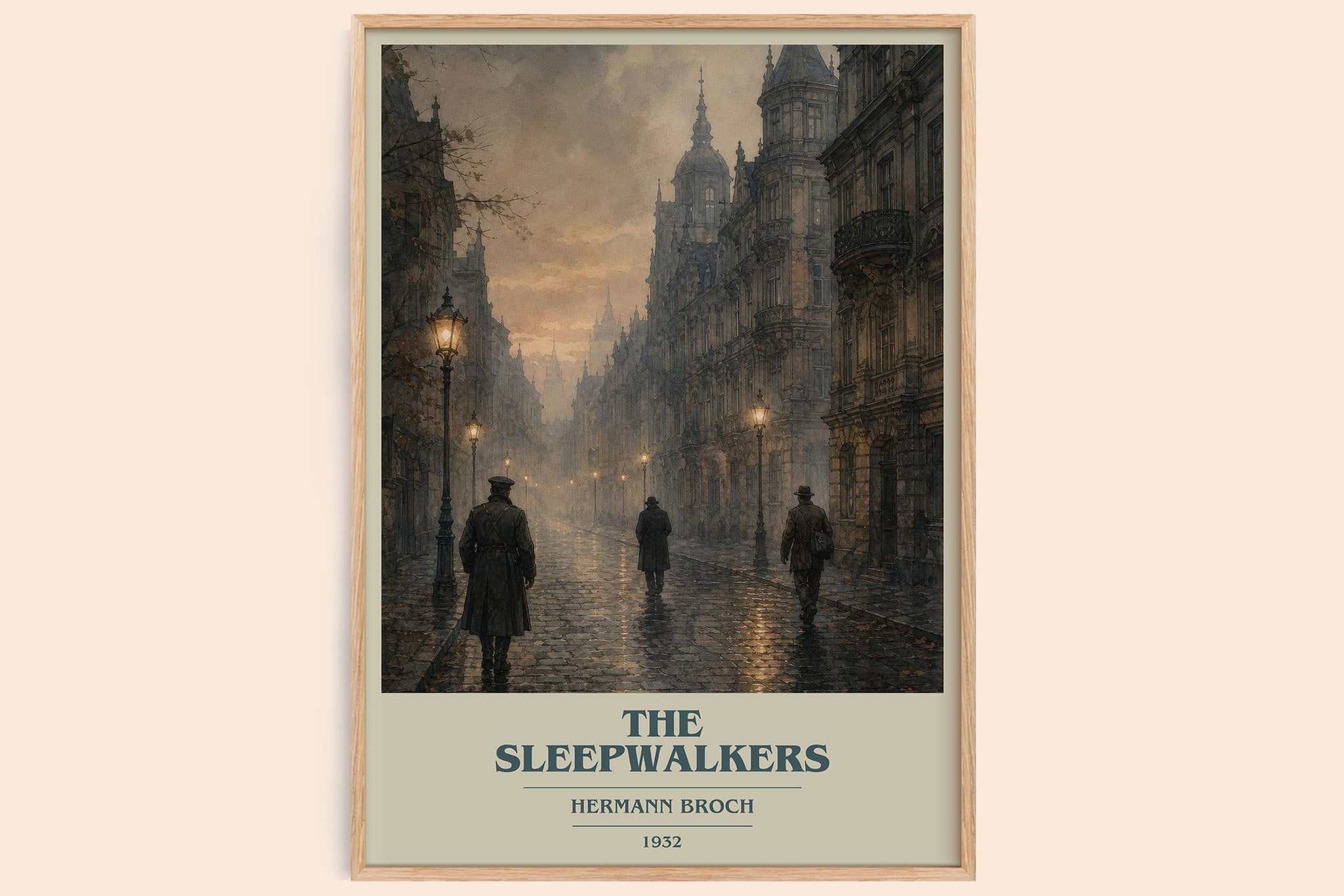 The Sleepwalkers Book Cover Poster by Hermann Broch